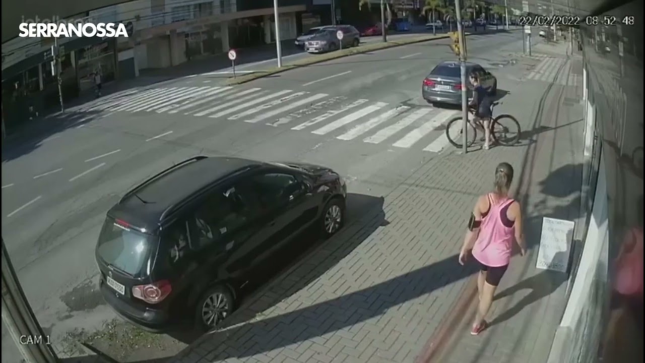 Acidente com ciclista em SC