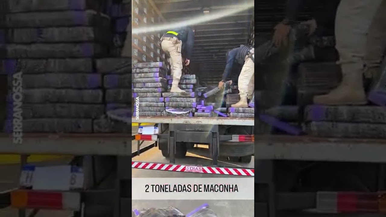 Duas toneladas de maconha