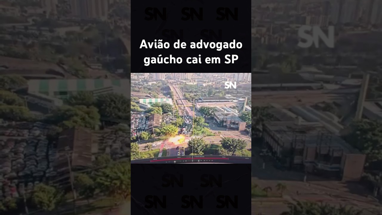 Avião de advogado gaúcho cai em São Paulo