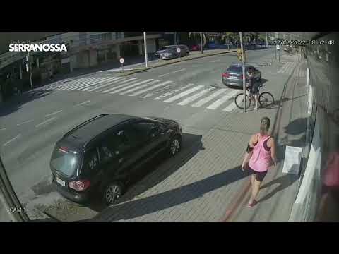 Acidente com ciclista em SC