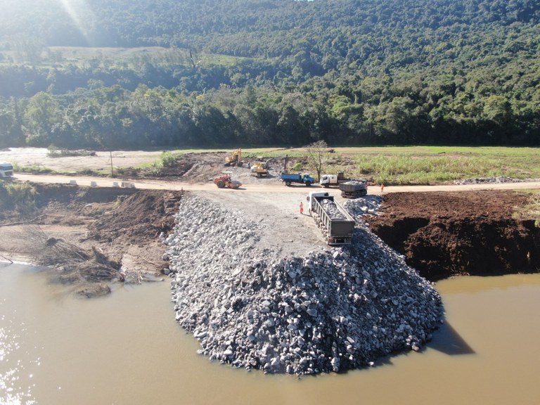 Ponte móvel entre Caxias e Nova Petrópolis deve ser instalada em um mês
