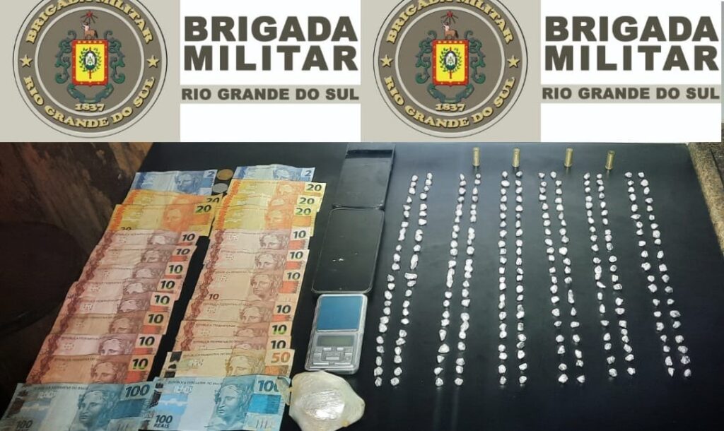 Brigada encontra mais de 260 porções de droga com mulher no Conceição, em Bento