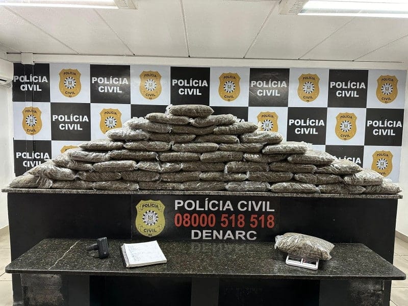 Grande quantidade de droga é apreendida pela Polícia Civil no RS