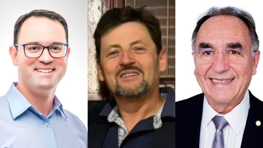 Após convenções, Diogo Siqueira, Jorge de Oliveira e Paulo Caleffi são candidatos a prefeito em Bento