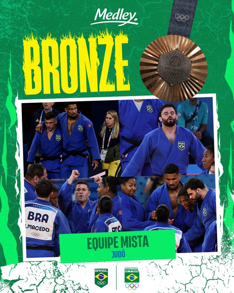 Rebeca garante mais uma medalha de prata na ginástica e judô brasileiro ganha o bronze