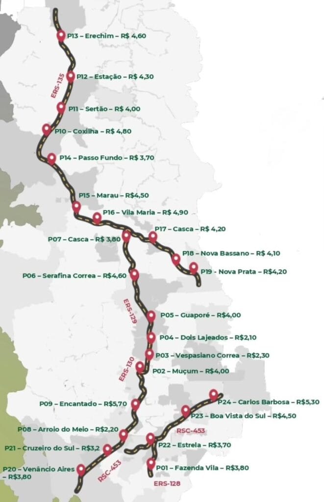 Prepare o bolso: pelo menos 24 novos pedágios free flow serão instalados em rodovias do Rio Grande do Sul.