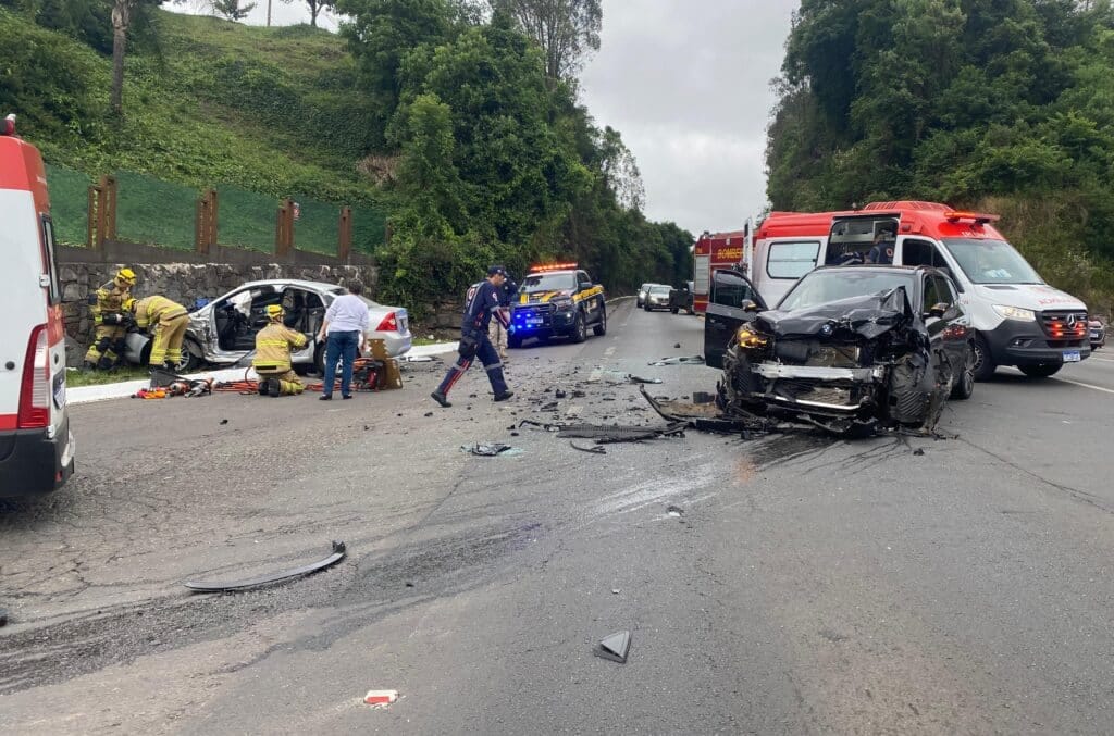 Trevo do Santa Rita, na BR-470, registra novo acidente