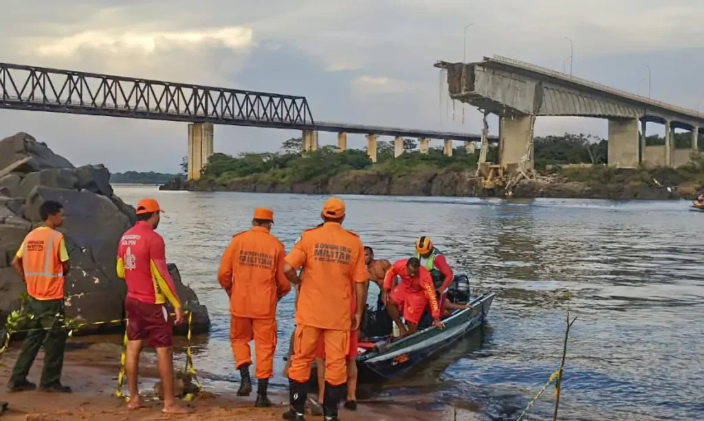 Sobe para 14 o número desaparecidos após queda de ponte entre Tocantins e Maranhão