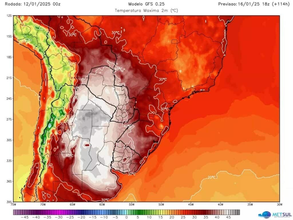 Onda de calor atinge o Rio Grande do Sul.