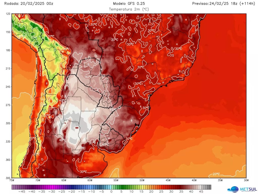 Uma nova onda de calor atingirá o Rio Grande do Sul.