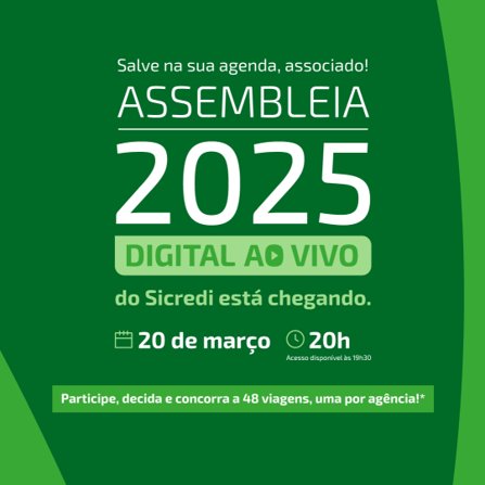 Sicredi Serrana realiza Assembleia Digital Ao Vivo 2025