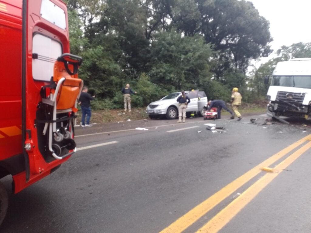 Acidente grave na BR-470 em Bento Gonçalves.
