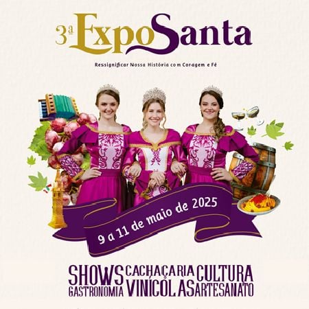 ExpoSanta agita Santa Tereza no próximo fim de semana.