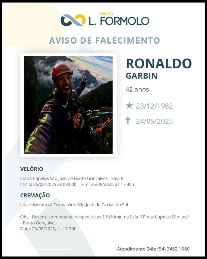 Falecimento Ronaldo Garbin