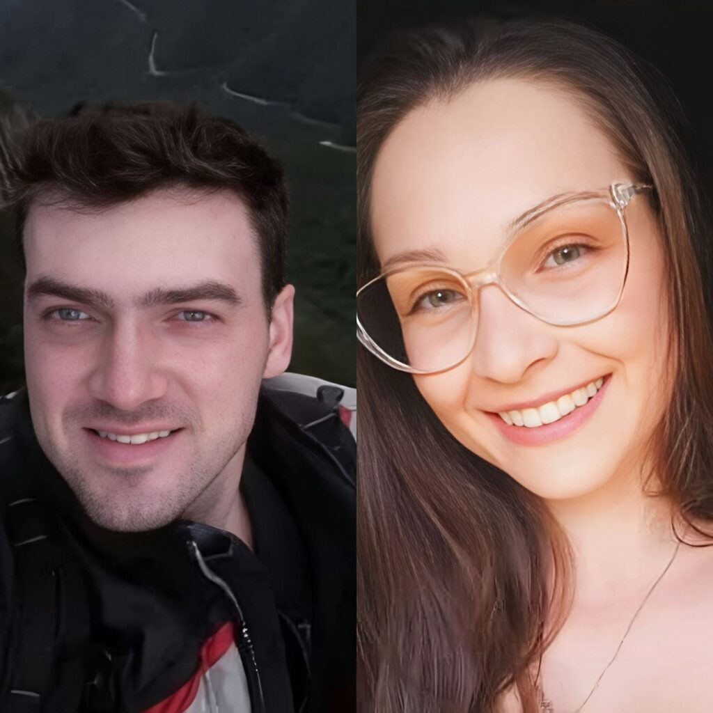 Rodrigo Cagol, de 32 anos, e a namorada Elisa Bucco Tomasi, de 22.