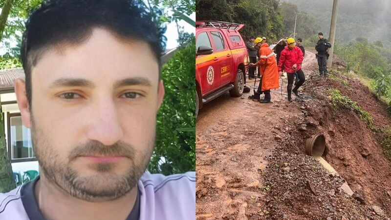 Homem morre ao despencar com o carro de ribanceira de 90 metros em Santa Tereza. Sidinei de Deus Pescador tinha 41 anos.