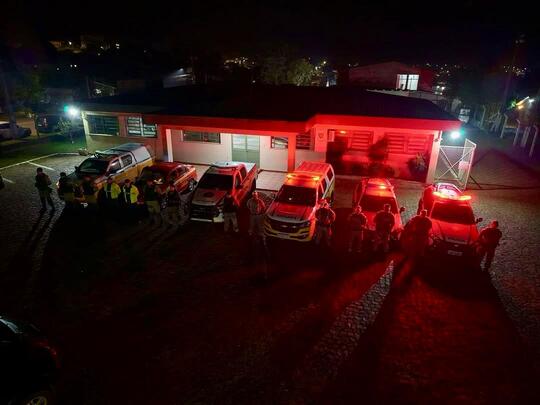 Medo na malandragem: 1º BRBM, 2º BRBM, 3º RPMon e CBMRS em ação em Guaporé.