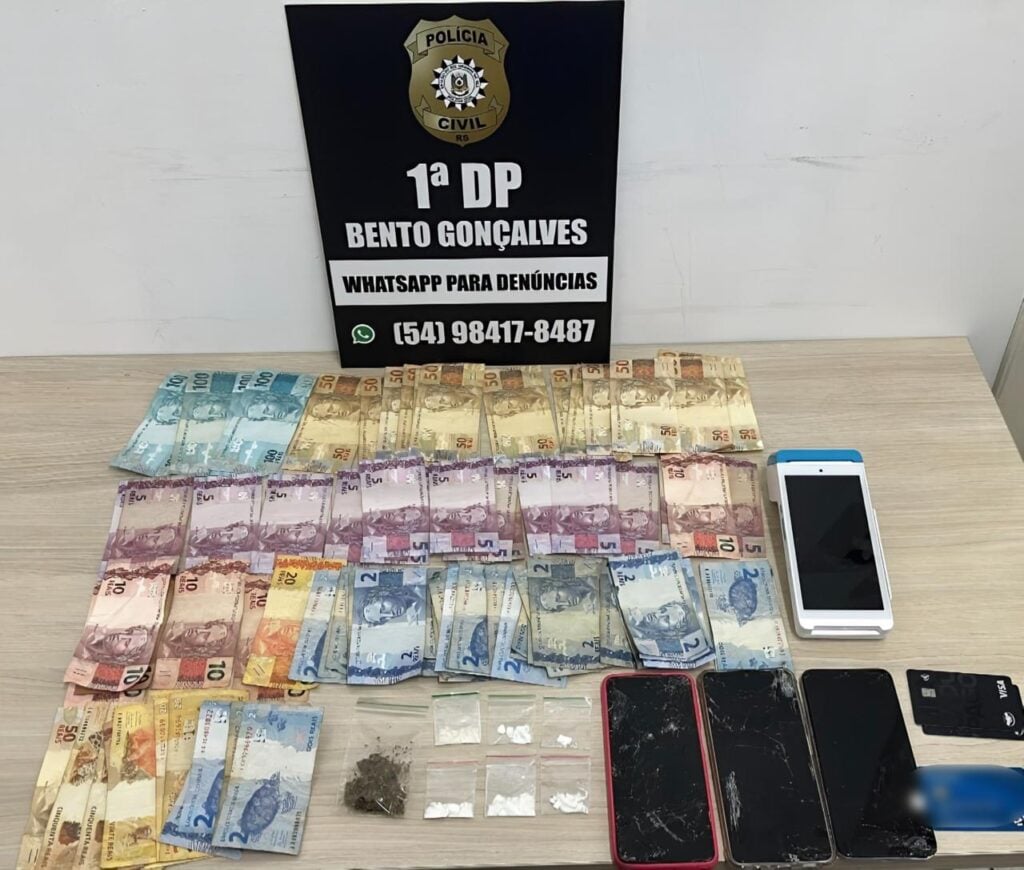 Prende e solta: casal de traficantes é preso mais uma vez em Bento Gonçalves.