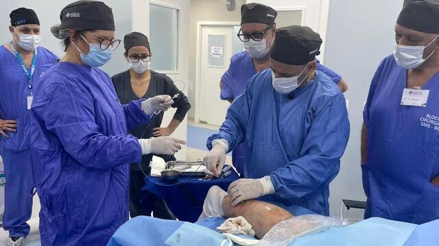 Hospital Público de Bento: 75 pacientes do SUS passam por cirurgia para varizes.