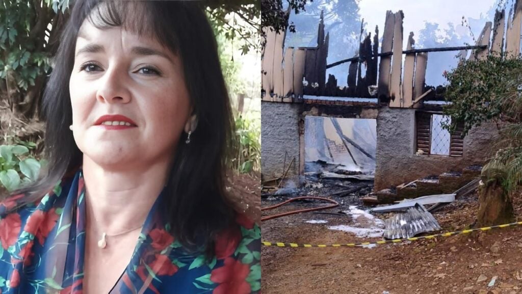 Mulher morre em incêndio em Monte Belo do Sul - Clair Santina Franceschetto Franceschina tinha 53 anos.