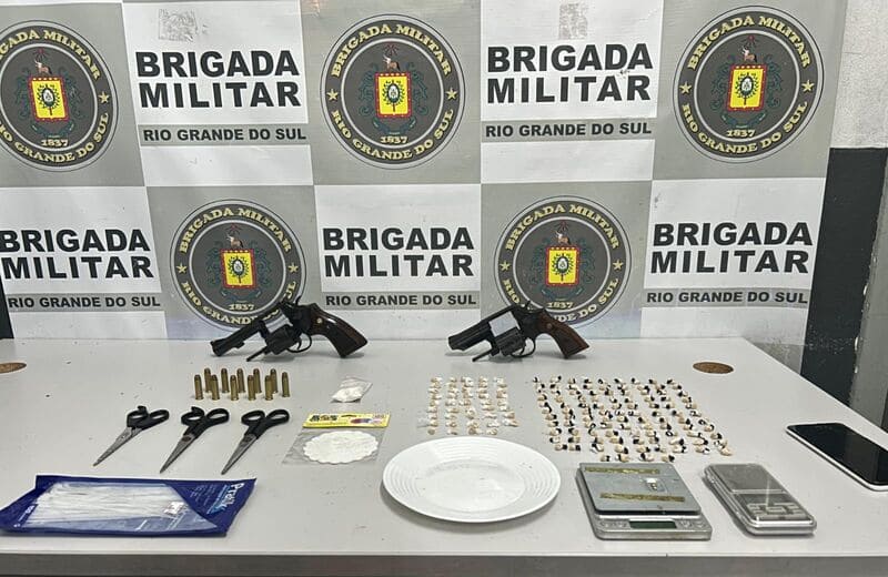 Trio de traficantes preso em Caxias do Sul.
