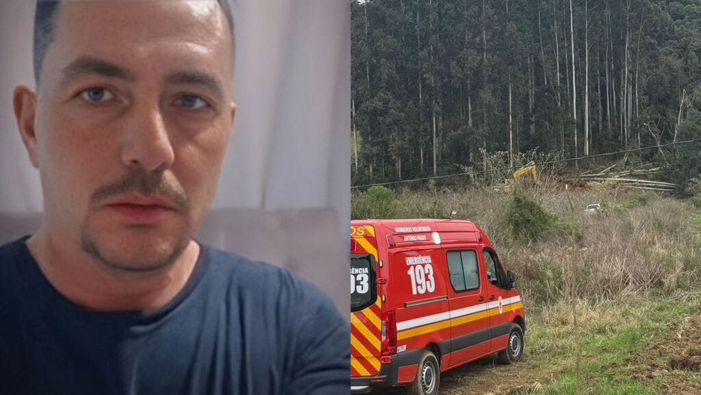 Fernando Limana de Oliveira, 43 anos, foi esmagado por uma árvore na localidade de São Valentin, em Ipê.