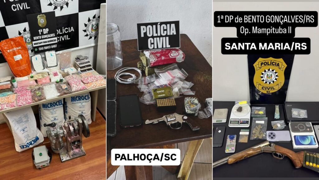 Polícia Civil de Bento comanda a megaoperação Mampituba II em 3 estados.