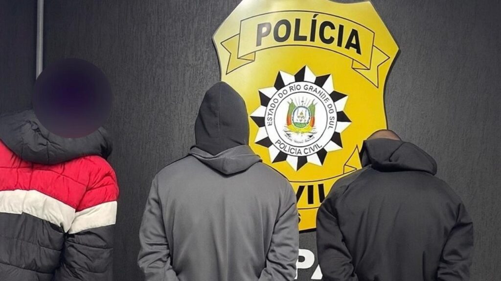 Polícia Civil prende três homens em flagrante em Bento Gonçalves.