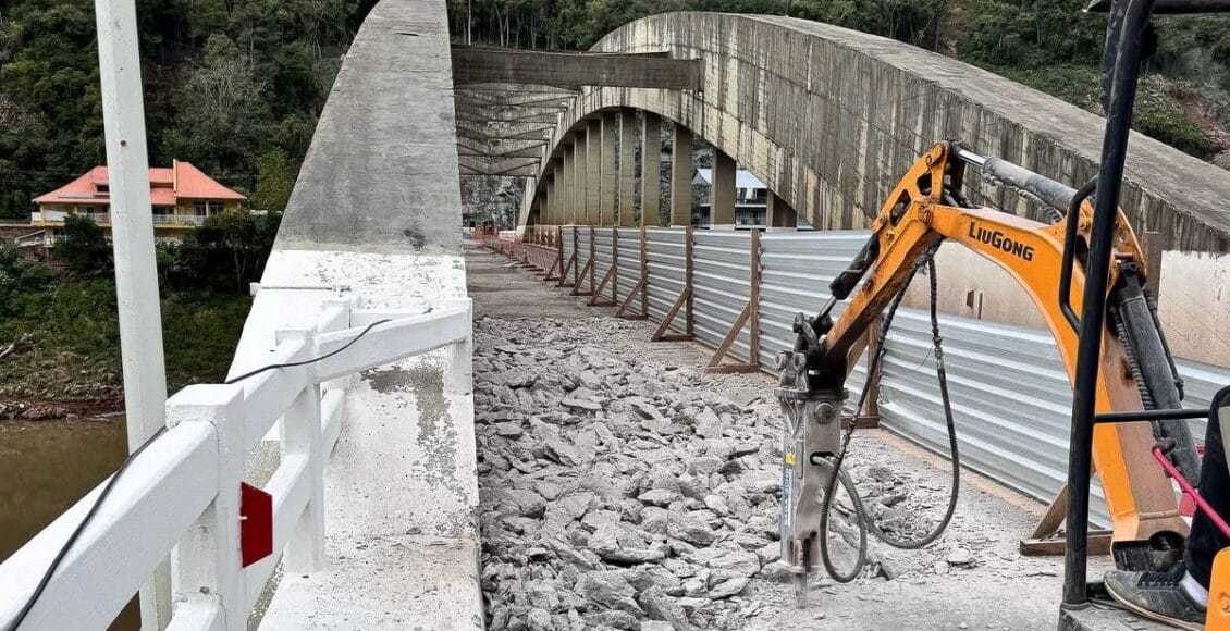 Ponte do Rio das Antas passa por restauração