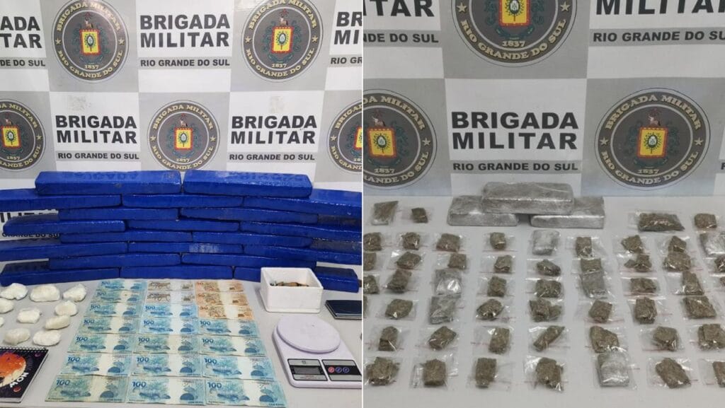 Sábado de drogas e prisões em Caxias do Sul.