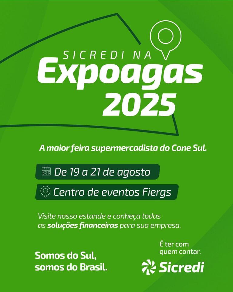 Sicredi participa da Expoagas 2025.