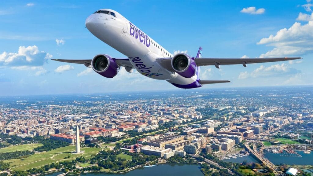 Embraer vende 50 jatos E195-E2 para a americana Avelo Airlines.