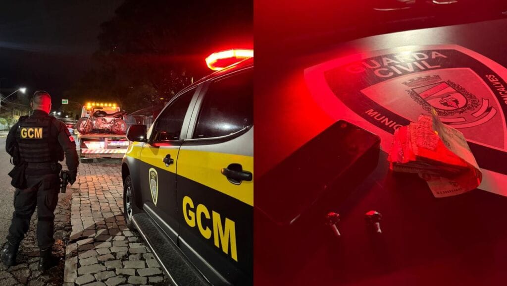 GCM prende motoqueiro em flagrante por tráfico de drogas em Bento Gonçalves.