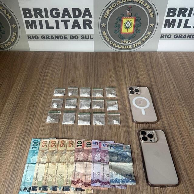 No amor e na dor: dupla de traficantes é presa em Bento Gonçalves.