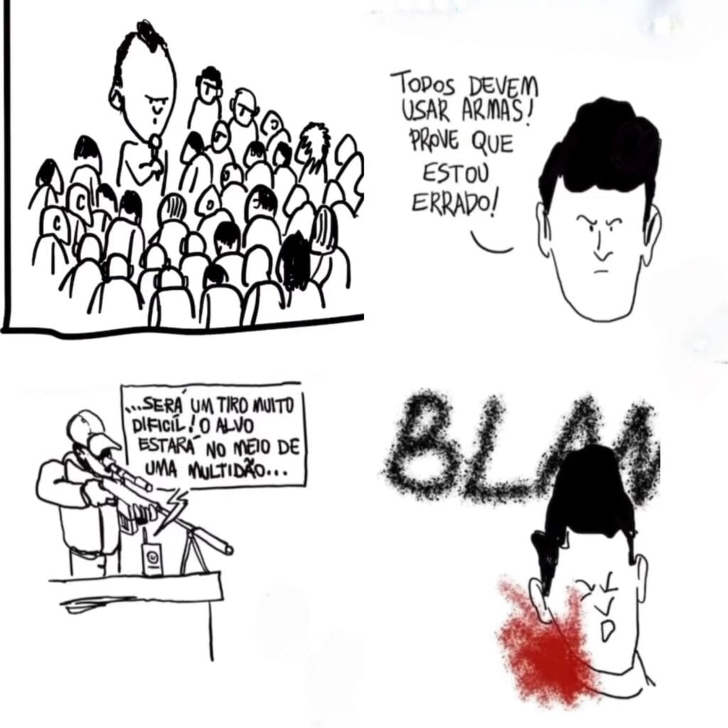 Professor de Bento é afastado após desenhos debochando da morte de Charlie Kirk.