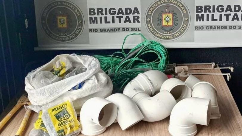 Homem é preso por furto em obra em Pinto Bandeira.