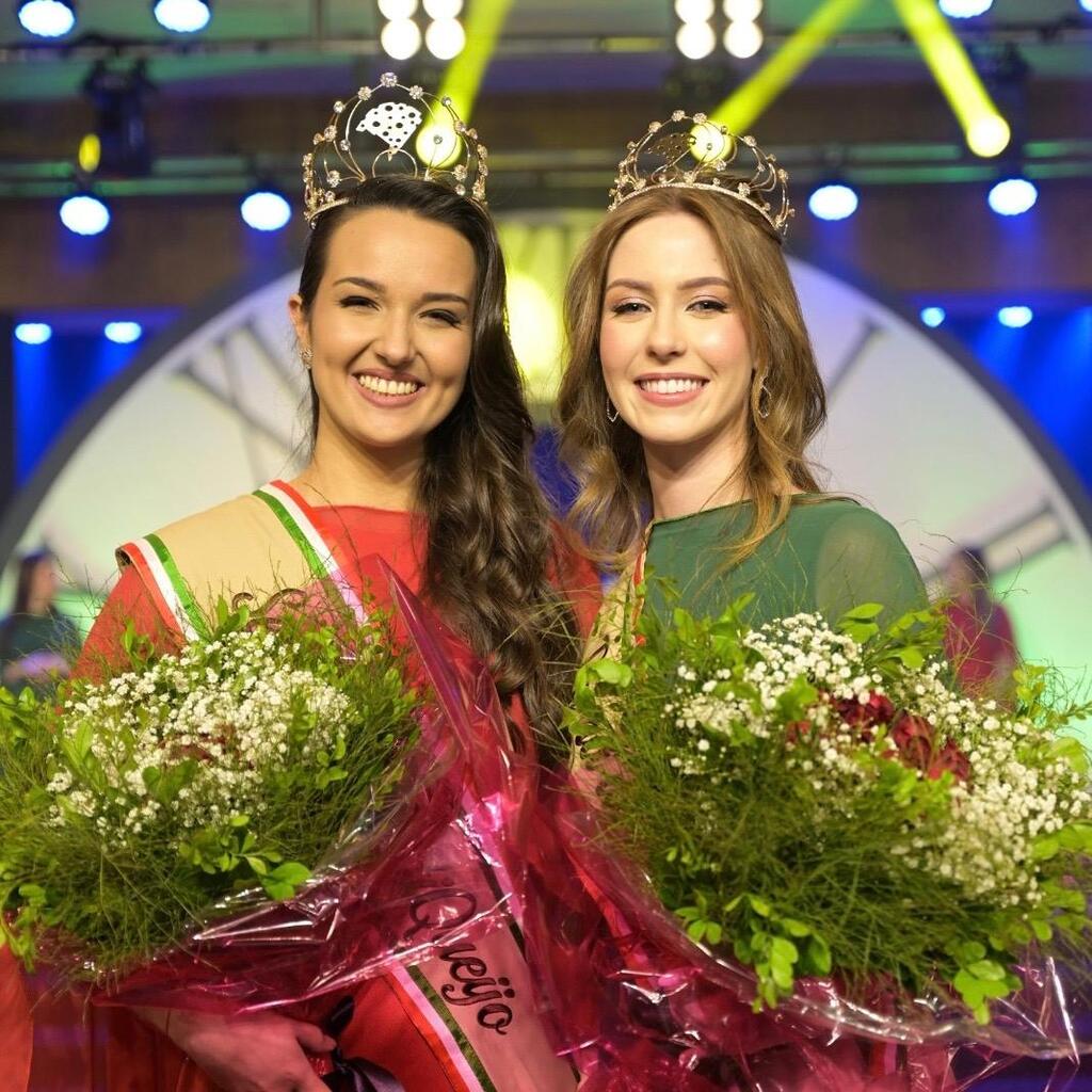 Lailla Maysa Teixeira é eleita Senhorita FestiQueijo e Bruna Ceratto Dama de Companhia 2026/2027.