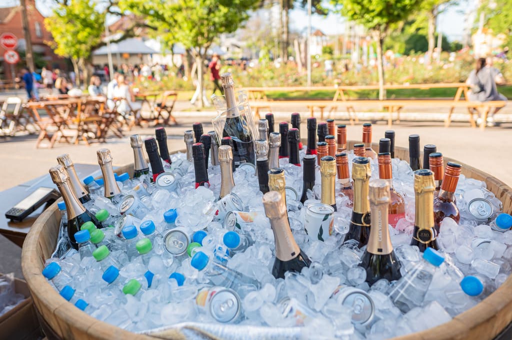 Espumantes para alegrar a alma no Degusta Cidade Alta em Bento Gonçalves.