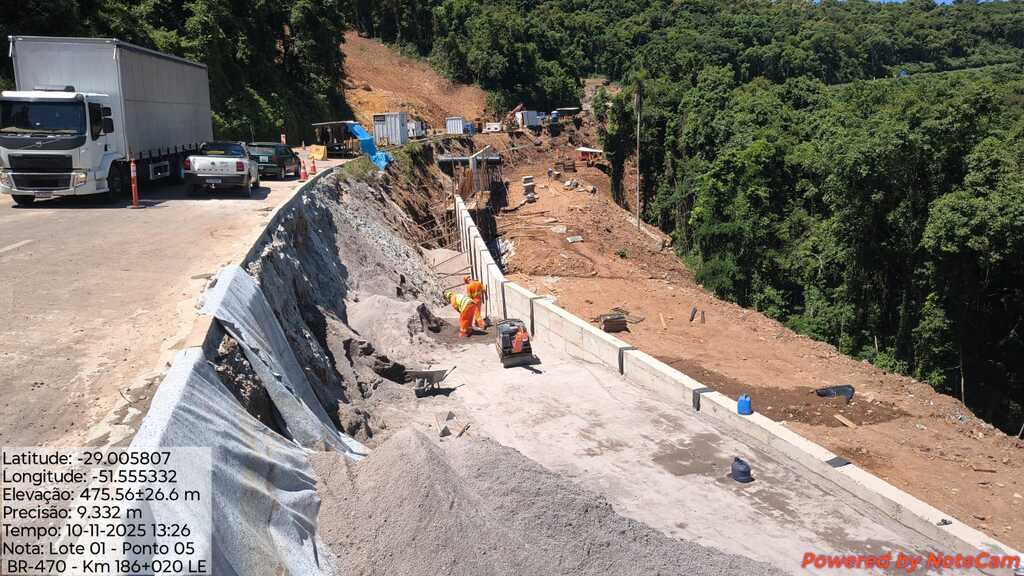 Horários da BR-470 na Serra das Antas entre 17 e 21 de novembro de 2025.