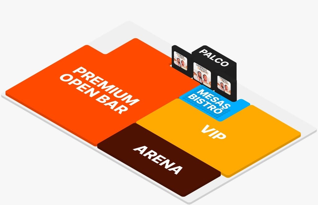 Mapa do show Henrique e Juliano em Bento Gonçalves.