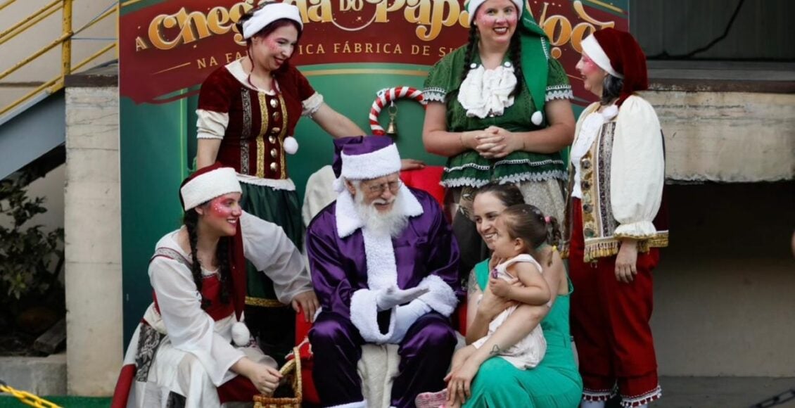 Papai Noel desembarca na Fantástica Fábrica de Suco da Aurora neste sábado