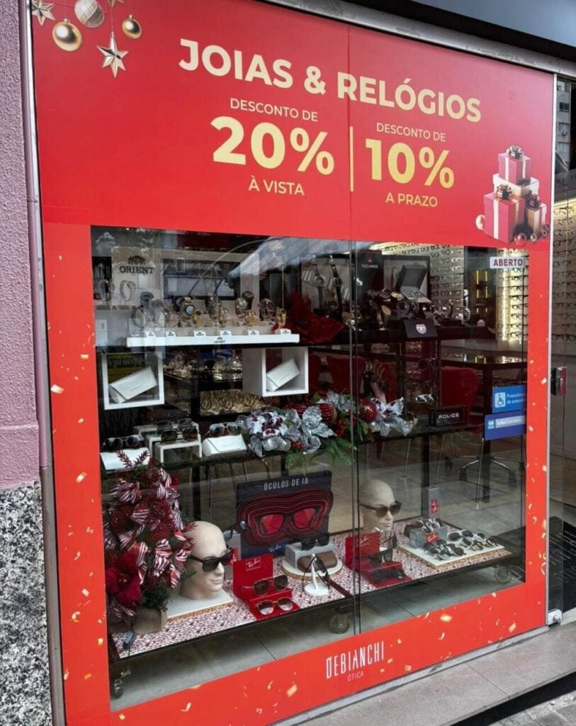 Concurso de Vitrines da CDL-BG abre votação para a categoria Escolha do Cliente em Bento Gonçalves.