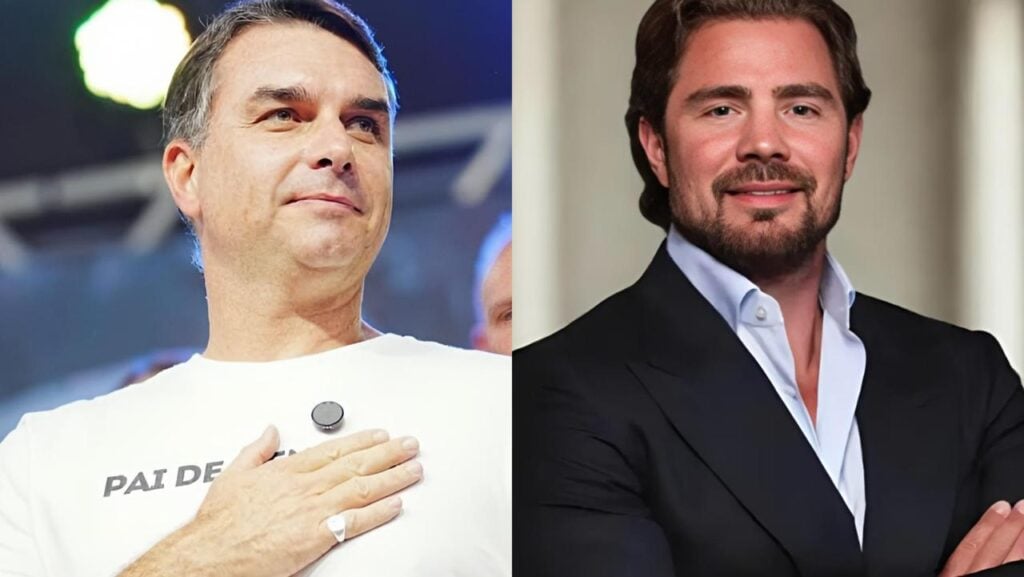 Flávio Bolsonaro cobrou Vorcaro por parcelas atrasadas de filme sobre Jair Bolsonaro.