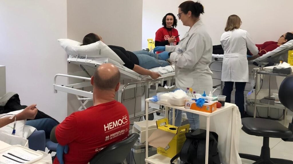 Dia D de doação de sangue arrecada número recorde em Carlos Barbosa.
