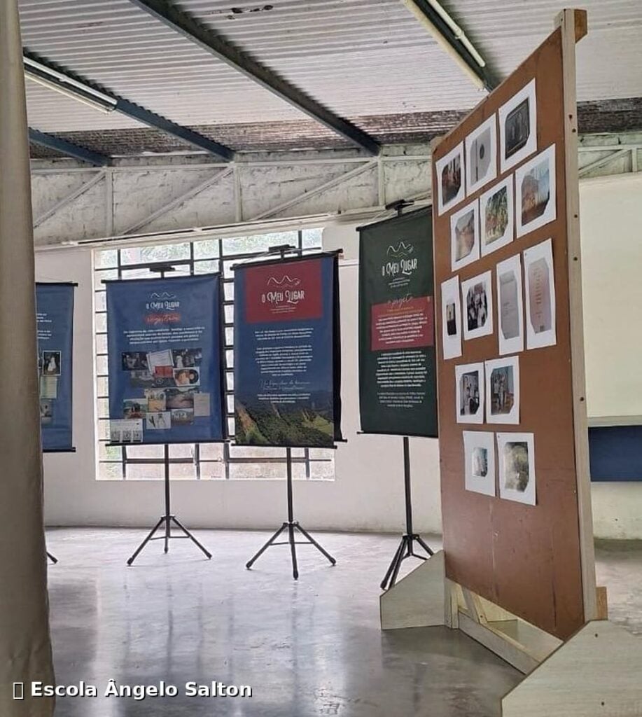Primeira parada do projeto "O Meu Lugar: as mudanças e continuidades na história de São Luiz das Antas/BG” foi na Escola Ângelo Salton.