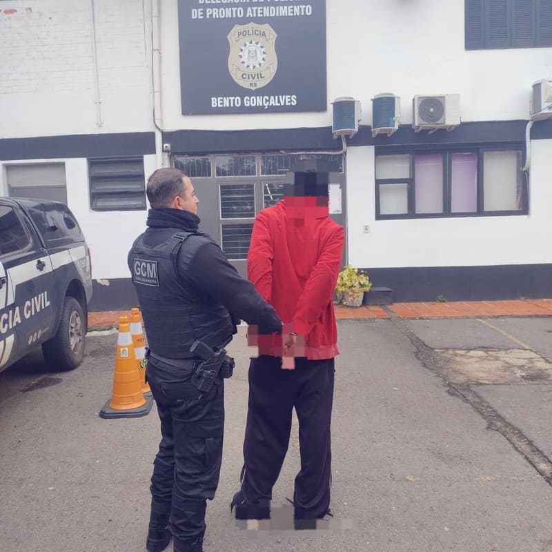 GCM prende homem por importunação sexual em Bento Gonçalves.