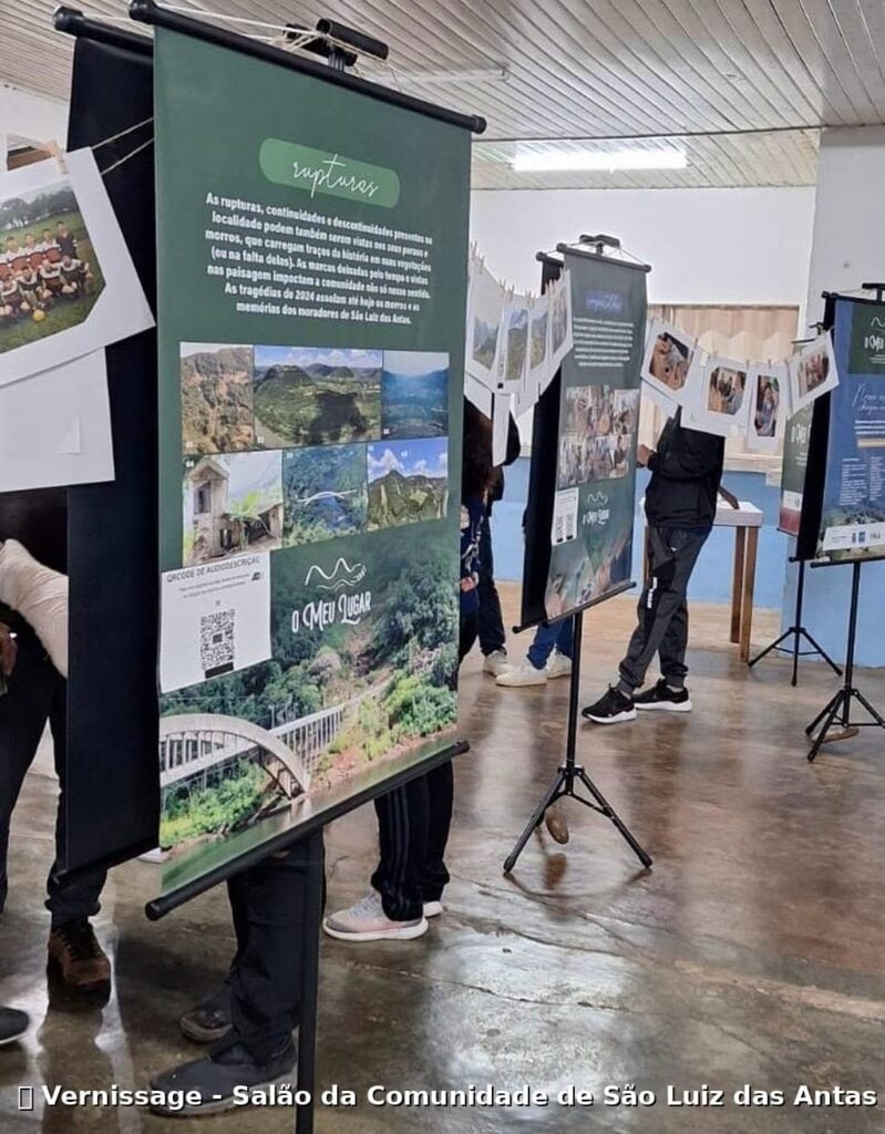 Vernissage marcou o lançamento do projeto "O Meu Lugar: as mudanças e continuidades na história de São Luiz das Antas/BG”.