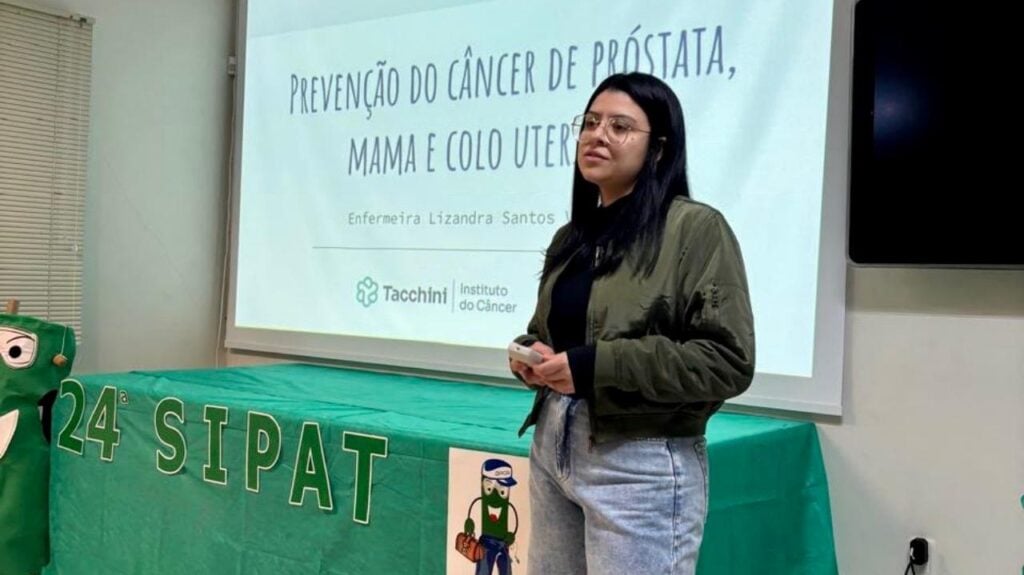 Tacchini leva orientação sobre prevenção do câncer a funcionários da PCR.