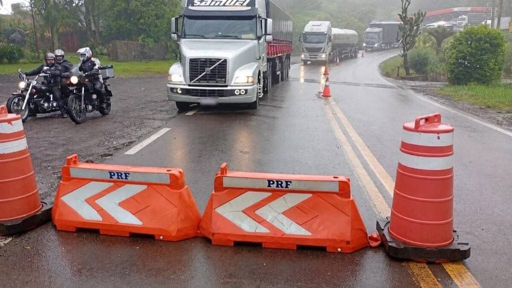 Bloqueio da BR-470 na Serra das Antas começa às 10h desta segunda-feira.