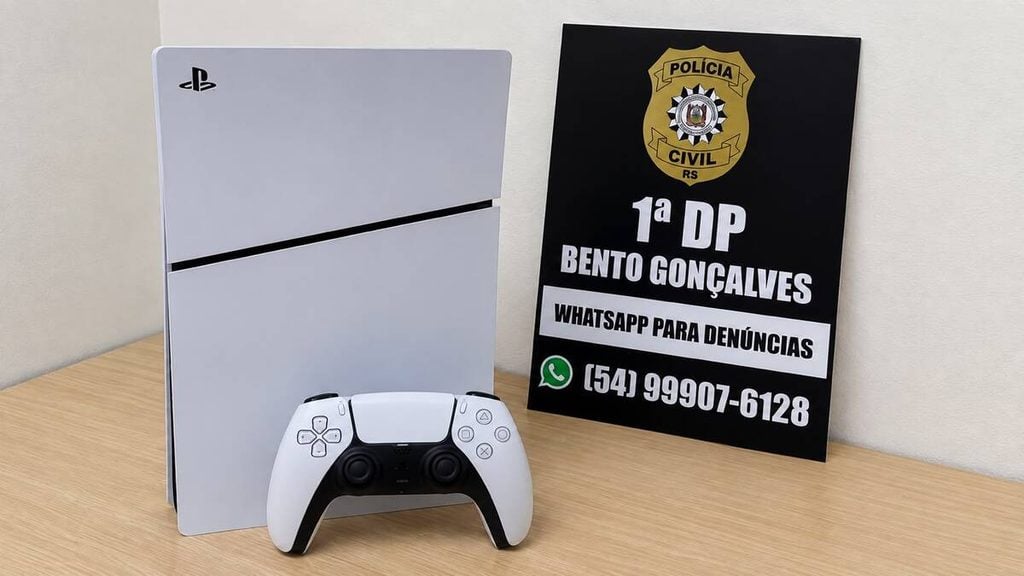 PlayStation 5 foi recuperado pela 1ª DP de Bento Gonçalves.